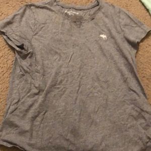 grey abercrombie t shirt size 13/14